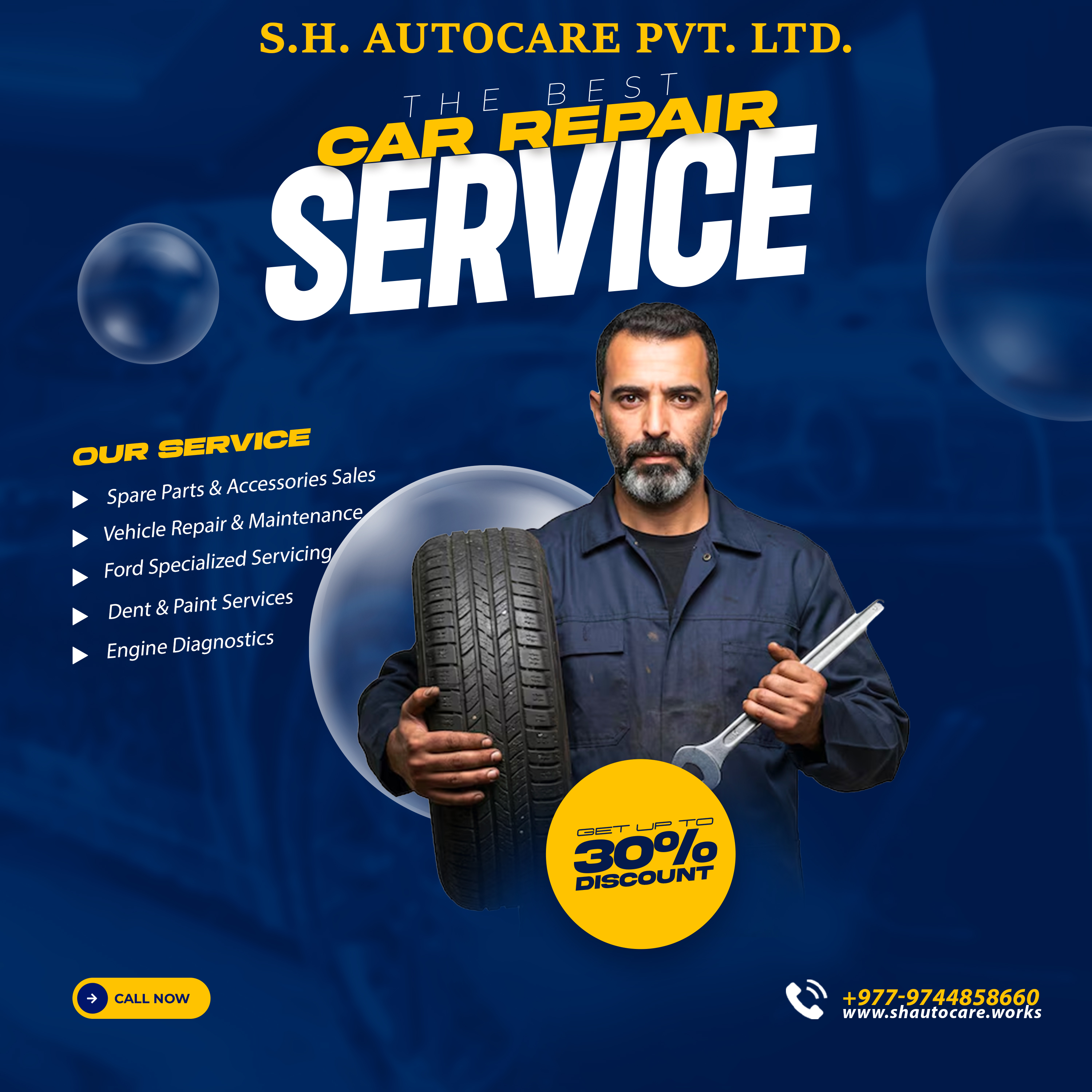 S.H. Autocare Social Media Post